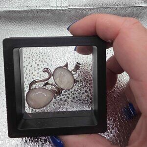 Rose Quartz Cat Pendant